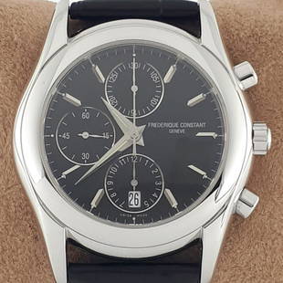 Frédérique Constant - Runabout Chronograph - Ref: FC-392 - Men - 2011-present: Brand: Frédérique Constant Model: Runabout Reference Number: Ref: FC-392 Gender: Men Period: 2011-present Movement: Mechanical automatic Case material: Steel Extras: No Box & Papers Type: