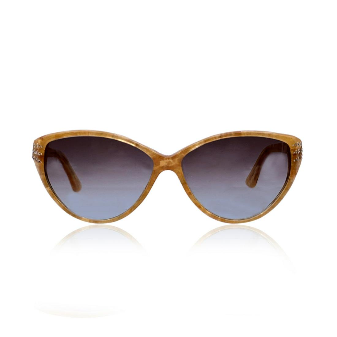 Fendi Vintage Beige Crystal Sunglasses Mod. Fv 38 58 13 135mm