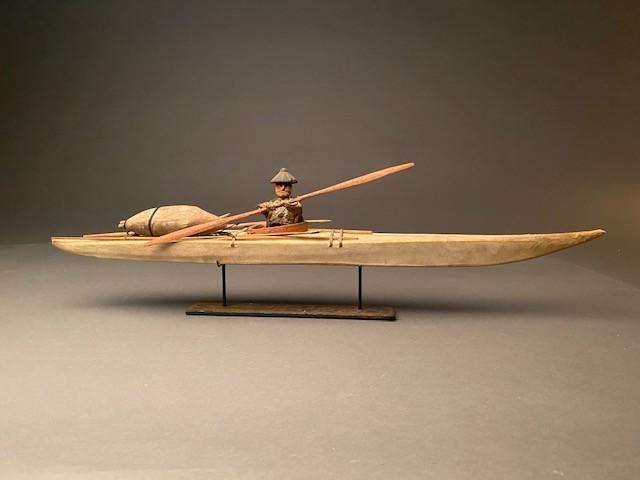 Pacific Northwest Coast Model Kayak and Rider (1 of 8)