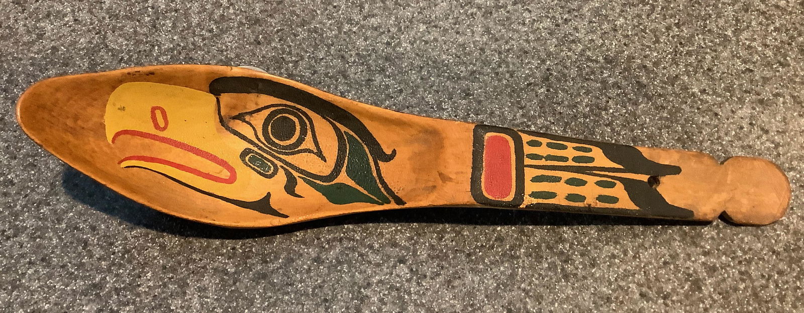 Northwest Coast Decorated Carved Spoon (1 of 4)