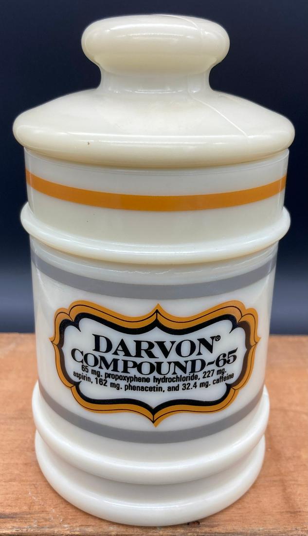 DARVON COMPOUND-65 APOTHOCARY JAR (1 of 6)