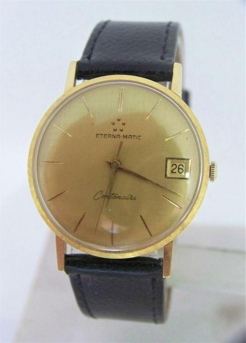 Solid 18k ETERNA-MATIC CENTANAIR DATE Watch c.1970s Cal.1438U* EXLNT SERVICED (1 of 12)