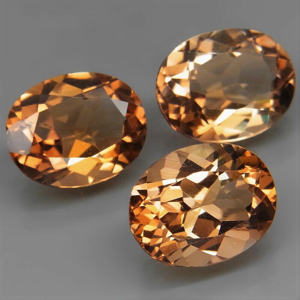 9,19 ct Natural Imperial Topaz 3pcs 9,19 (1 of 2)