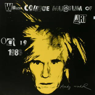 Andy Warhol - Self Portrait - 1986 Offset Lithograph 33.5" x 34": Self Portrait by Andy Warhol, 1986 Unsigned Offset Lithograph. Paper size is 33.5 x 34 inches, with an image size of 33.5 x 34 inches. The Offset Lithograph is from an edition size of 300 and is not