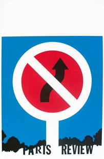 Allan D'Arcangelo - Paris Review - 1965 Serigraph - SIGNED 40" x 26.25": Paris Review by Allan D'Arcangelo, 1965 Signed Serigraph. Paper size is 40 x 26.25 inches, with an image size of 30 x 25 inches. The Serigraph is from an edition size of 150 and is not framed. The