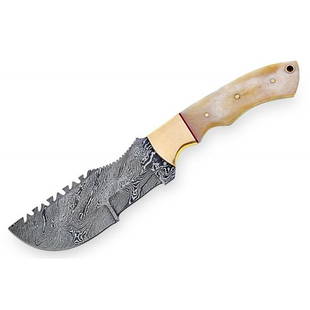 Sharp hand damascus steel knife camel bone brass: Knife "Rene" The Damascus knife is wear-resistant and effective. It can serve the owner for decades. The metal does not need sharpening and can withstand heavy loads. The product does not lose its