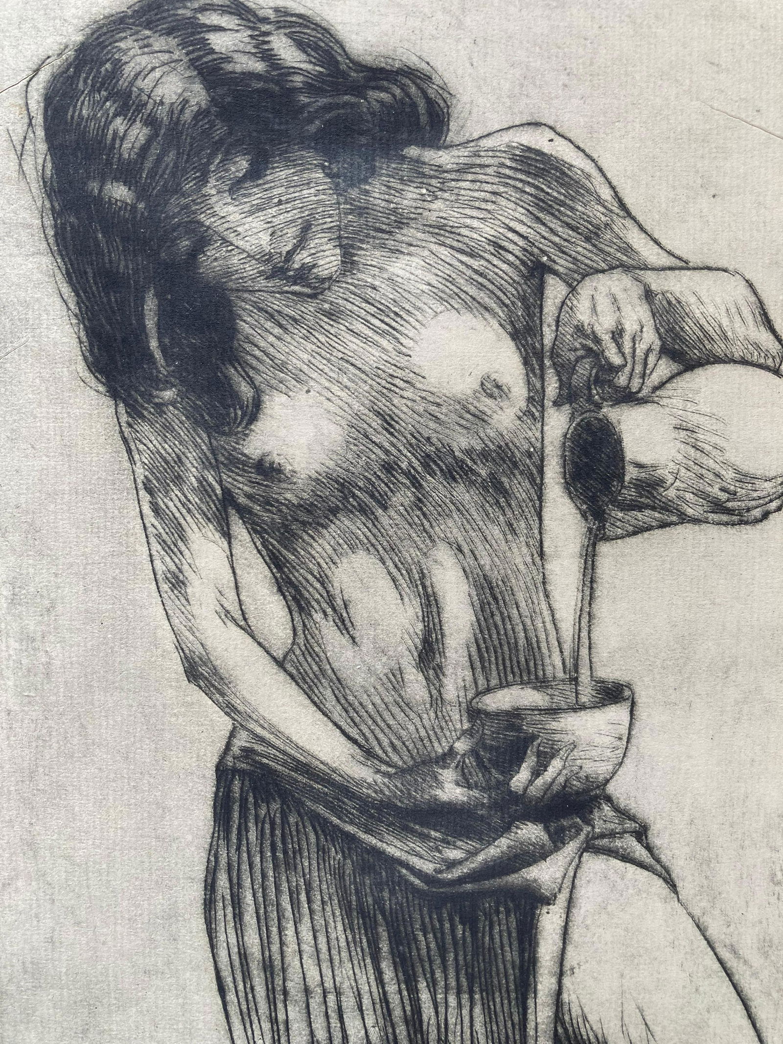 Woman Pouring Water (by leader of "Southern Art Renaissance") c. 1895 (1 of 7)