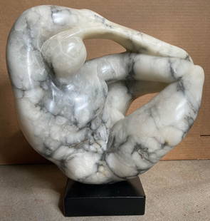 Woman Combing her Hair: This gorgeous marble sculpture falls in that magic area between abstraction and representation. It loosely depicts a woman combing her hair, but really is about the beautiful curves and lines.