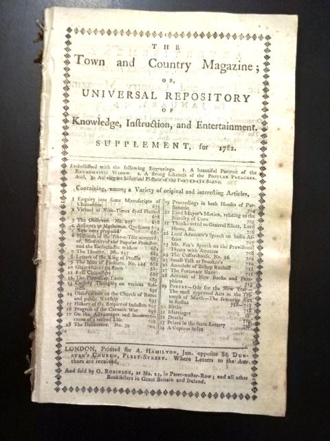 1782 Magazine Revolutionary War Peace Talks (1 of 4)