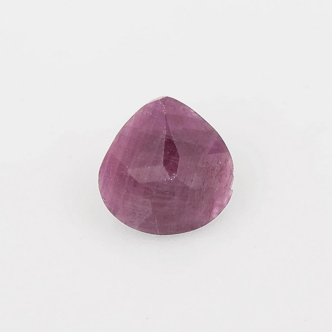 1.55 Carat Red Color Natural Heart Ruby Loose Gemstone 1 Piece (1 of 7)