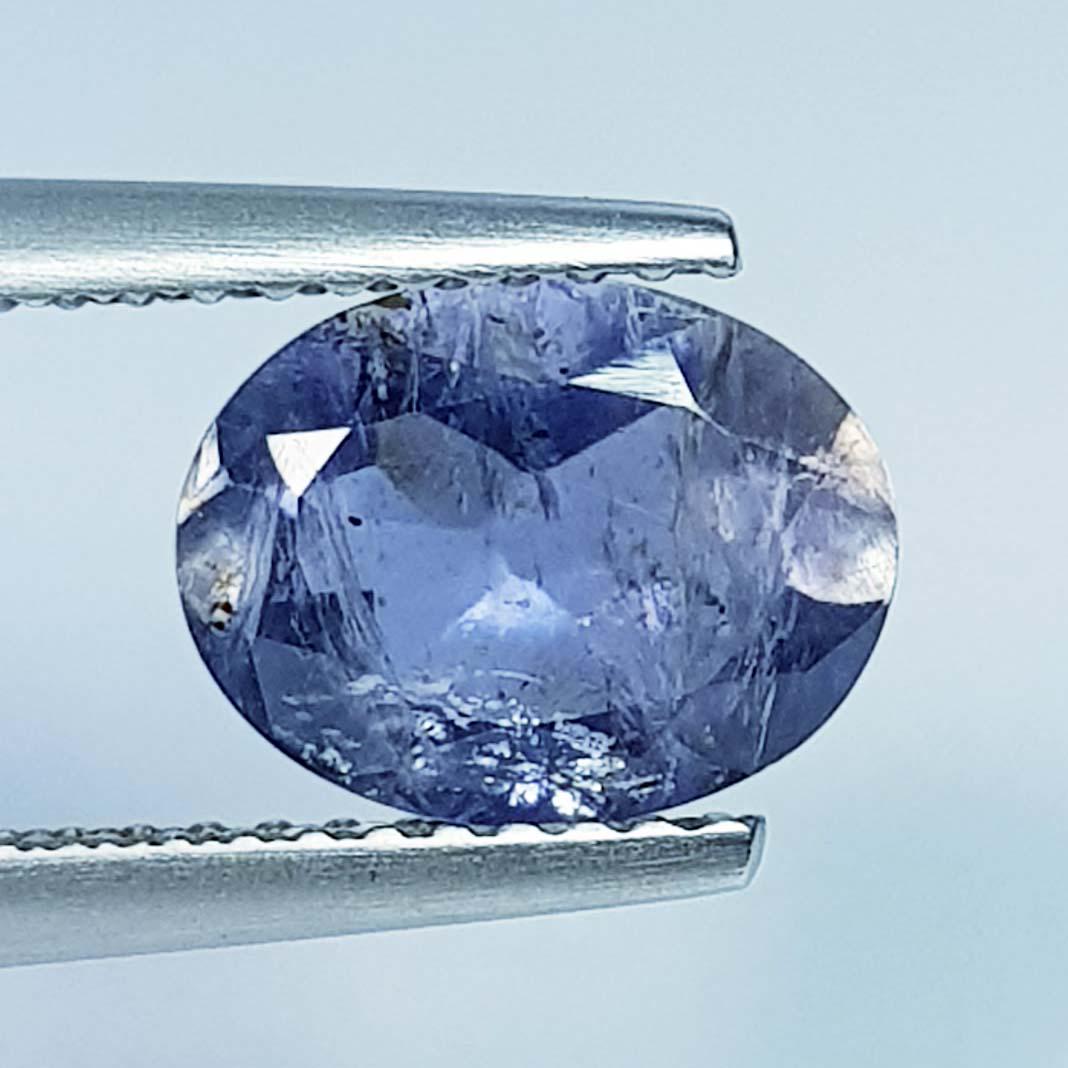 1.44 Ct Natural Iolite Oval Cut: No Reserve! Title: 1.44 Ct Natural Iolite Oval Cut Color/Clarity: SI Gemstones: Loosegemstone Carat Weights: 1.44 Size/Dimensions: 9.00 x 7.00 x 4.10 Additional Information: Oval - Africa Shipping: D