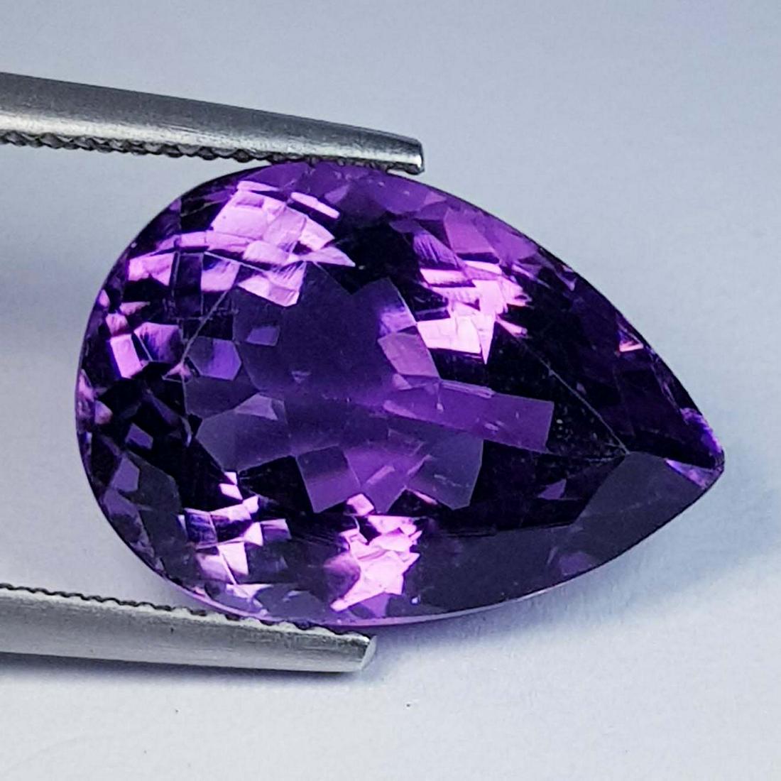 Natural Amethyst Pear Cut 9.65 Ct (1 of 4)