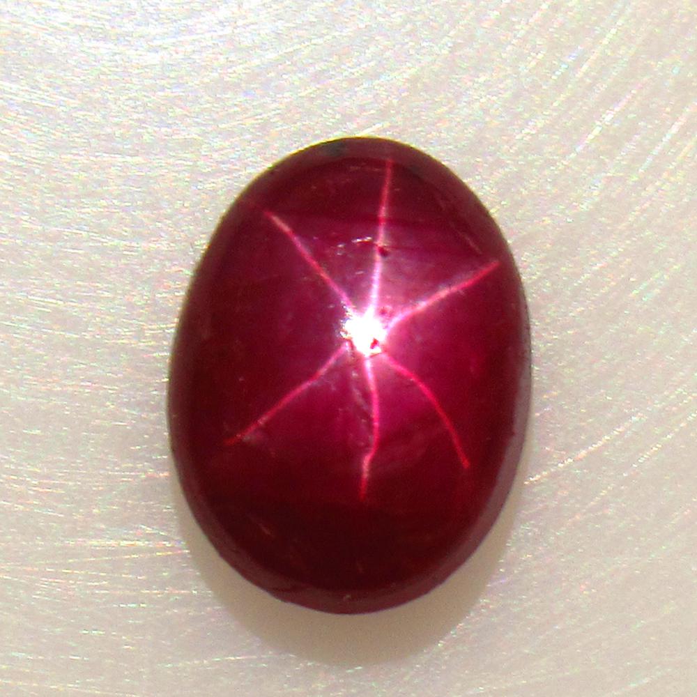 1.08 Ctw Natural Six Line Star Ruby Oval Cab (1 of 3)
