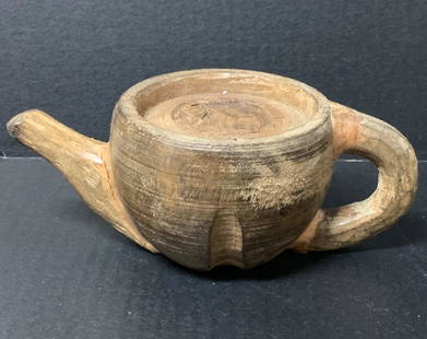 Cup: Title: CupDate/Period: 20th CenturyDimension: 3.5 inches high x 8 inches wideMaterials: WoodAdditional Information: Carved Wood Paper Mache Mold of Cup Reserve: $25.00 Shipping:Domestic: Flat-rate