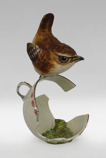 Wren by JGS Worcester: Measures 5 x 5 x 8 (height) cm Reserve: $59.00 Shipping:Domestic: Flat-rate of $59.00 to anywhere within the contiguous U.S.International: Foreign shipping rates are determined by destination.