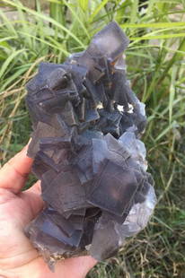 2037 Grams Very Beautiful Blue Fluorite Specimen From: 2037 Grams Very Beautiful Blue Fluorite Specimen From Baluchistan Pakistan . Size 17 CM X 10 CM X 11.4 CM Reserve: $150.00 Shipping:Domestic: Flat-rate of $50.00 to anywhere within the contiguous