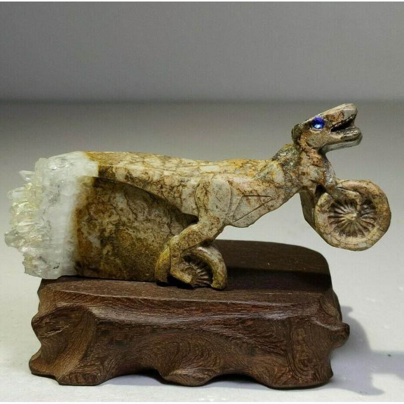 Quartz crystal mineral gemstone velociraptor specimen (1 of 4)