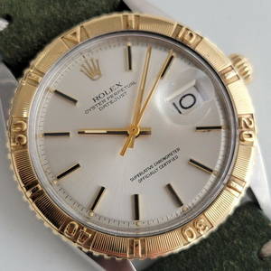 Rolex Men's Datejust Ref 1625 Thunderbird 18k SS Automatic 1970s Vintage RJC125