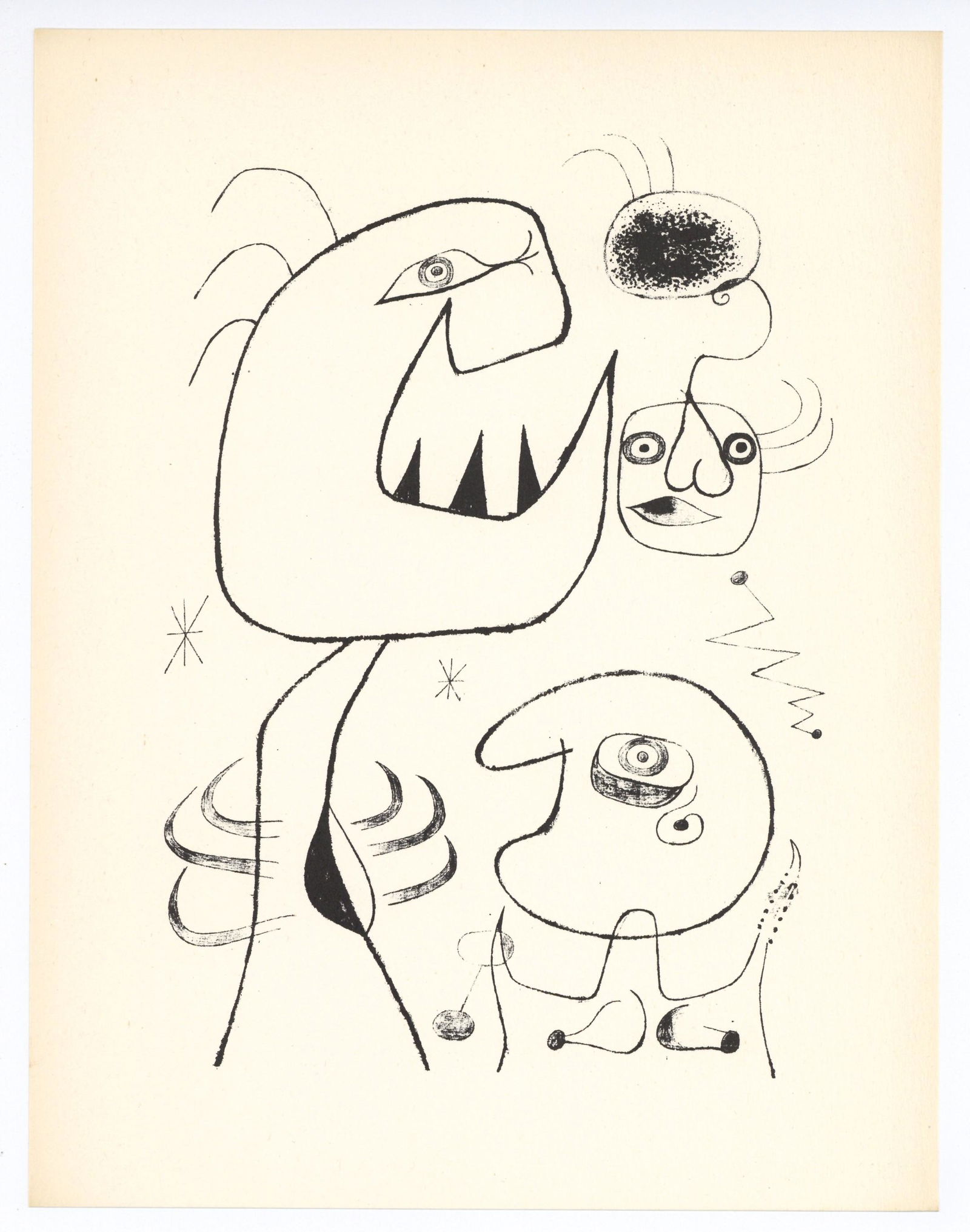 Joan Miro surrealist composition, 1947 (1 of 1)