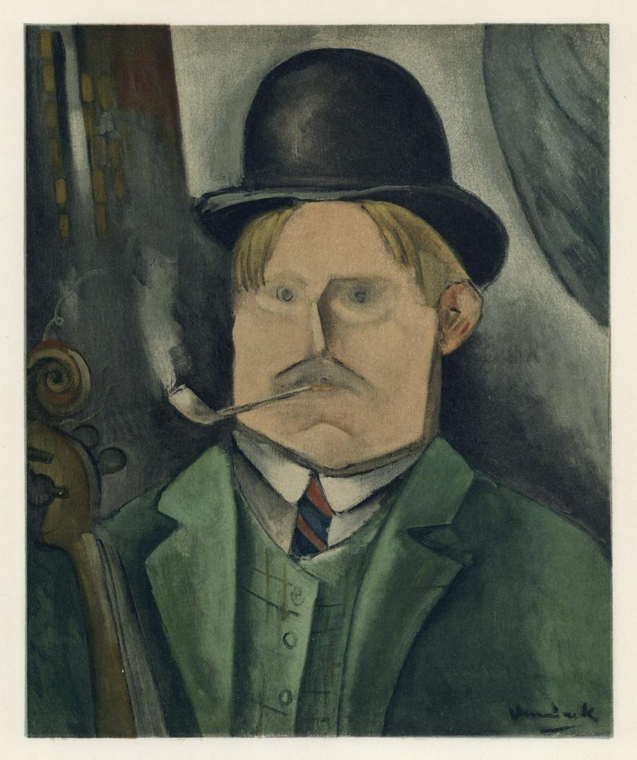 Maurice de Vlaminck lithograph "Self Portrait of the Artist" (1 of 1)