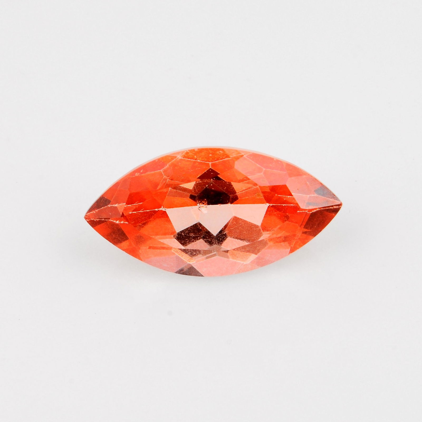 14.64 Carat Natural Marquise Orange Topaz Loose Gemstone 1 Pieces (1 of 7)