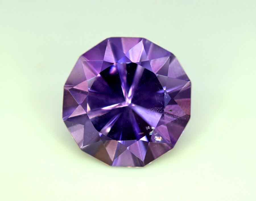 Amethyst 12.95 Carats Natural Top Color Fancy Cut Amethyst (1 of 4)