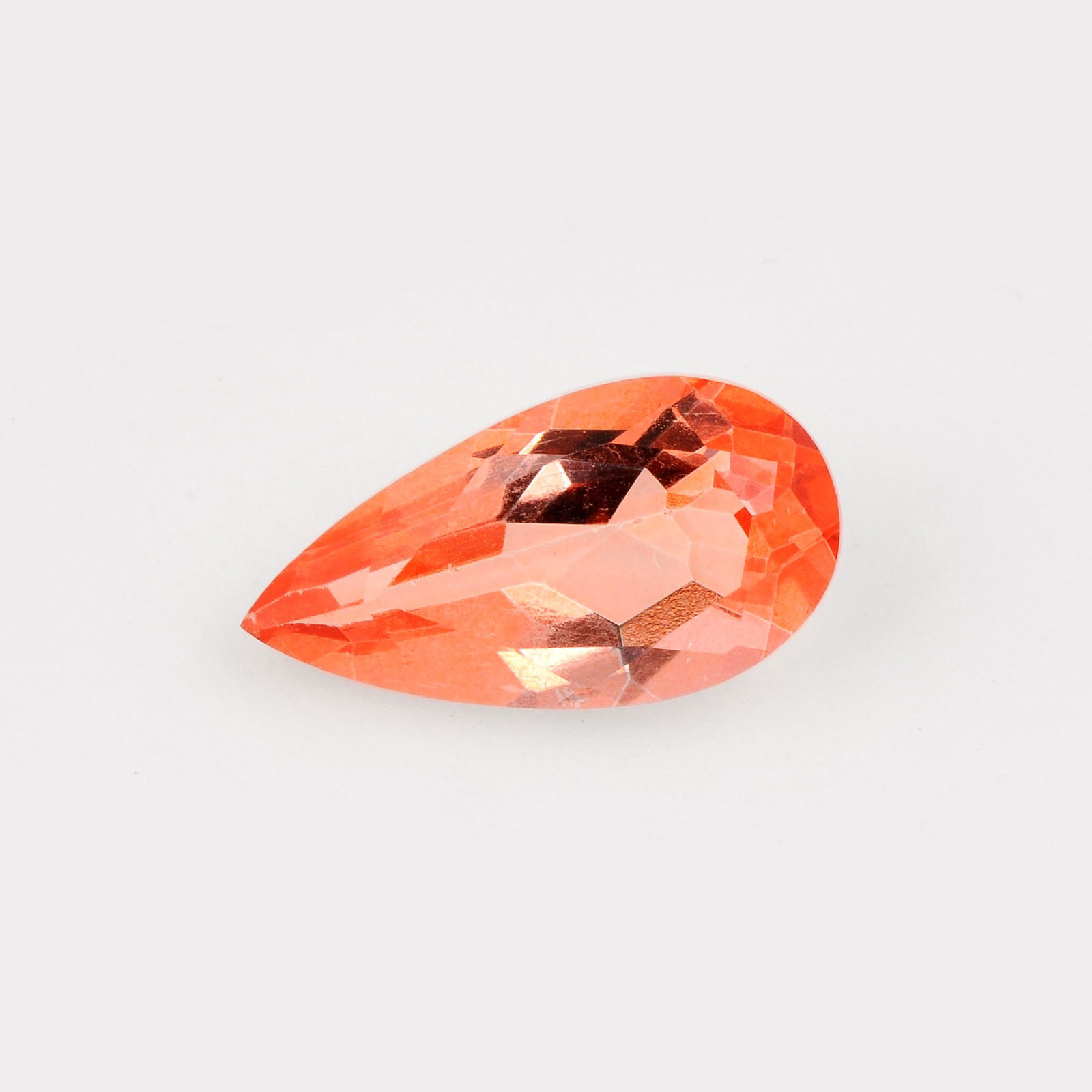 10.42 Carat Natural Pear Orange Topaz Loose Gemstone 1 Pieces (1 of 7)