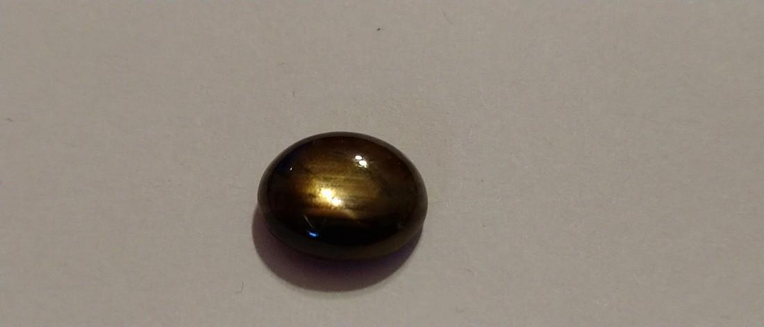 5.77 ct golden black star sapphire (1 of 8)