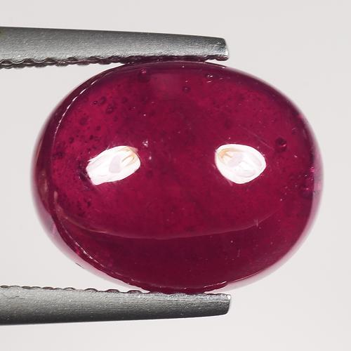 7.90 CTS NATURAL RUBY OVAL CABOCHON GLASS FILLED GOOD COLOR LOOSE GEMSTONES (1 of 2)