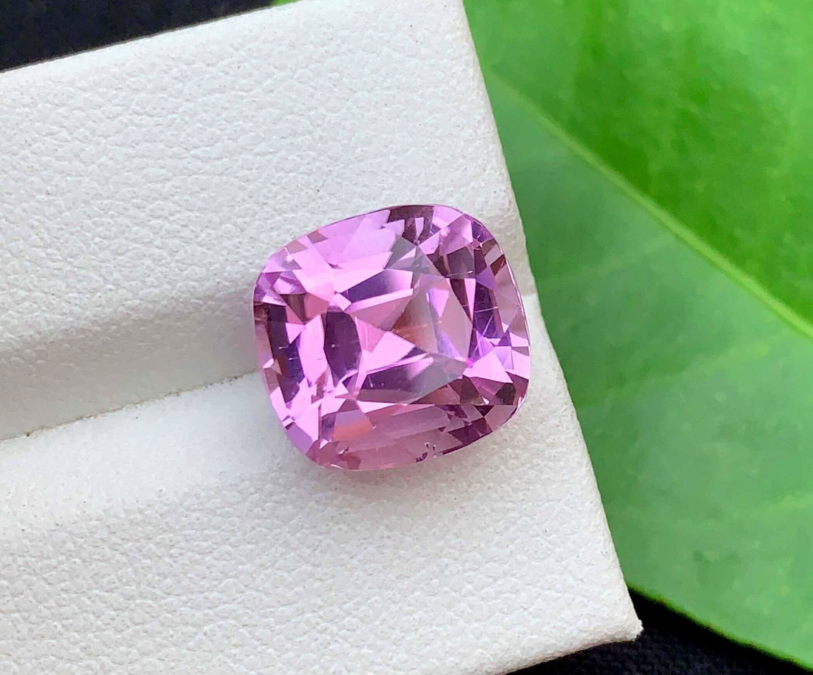 Deep Pink Kunzite Loose Gemstone Cushion Cut 9.45 Carats (1 of 5)