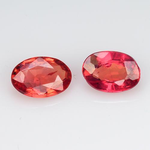 1.20 CTS 2 PCS NATURAL SONKIYA SAPPHIRE OVAL SHAPE GOOD LUSTER LOOSE GEMSTONES (1 of 2)