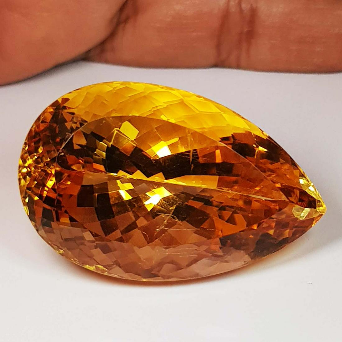 89.28 ct Natural Citrine Pear Cut (1 of 5)