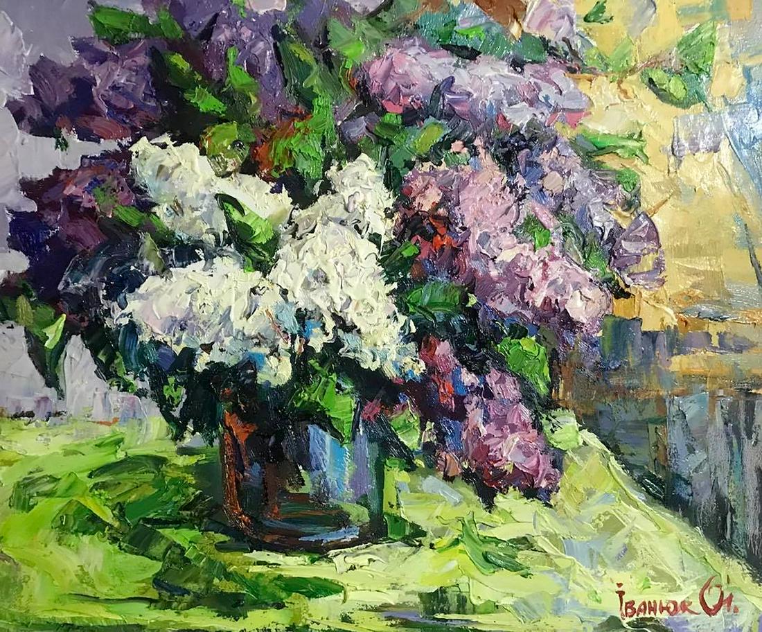 Oil painting Lilac on the table Kalenyuk Alex (1 of 6)