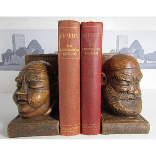 R. B. Cunninghame Graham - Two Titles: FIRST EDITIONS. TWO TITLES. Publishers red cloth with gilt titles to spines. Sporadic foxing. BOOK I. 'Hope'. 1910. BOOK II. 'Charity'. 1912. Gilt top page-block. Short story collection by the first