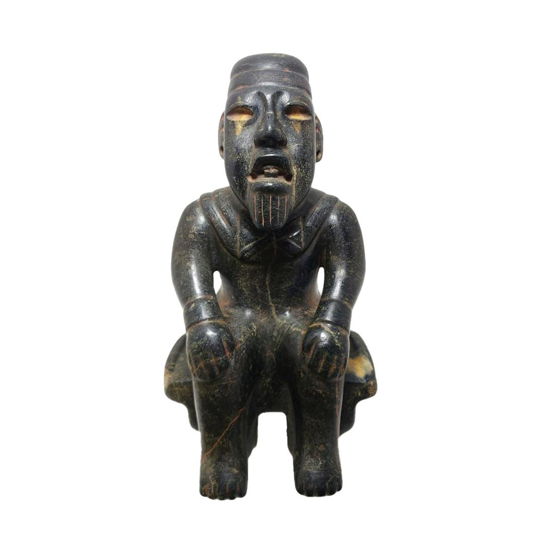 FINE OLMEC SEATED FIGURE (Precolumbian) (1 of 4)