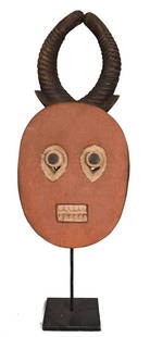 Goli Mask – Wood – Baule – Ivory Coast: Title: Goli Mask – Wood – Baule – Ivory CoastDescription: Stylistic wooden Goli mask from the BAULE people from Ivory Coast. The GOLI festivities date back to around 1900 and are