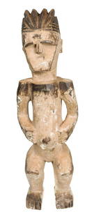 Shrine (figure) – Wood – Idoma – Nigeria: Title: Shrine (figure) – Wood – Idoma – NigeriaDescription: Powerul standing shrine figure from the Idoma people of NIGERIA. The wooden figure has a typical expression. Beautiful