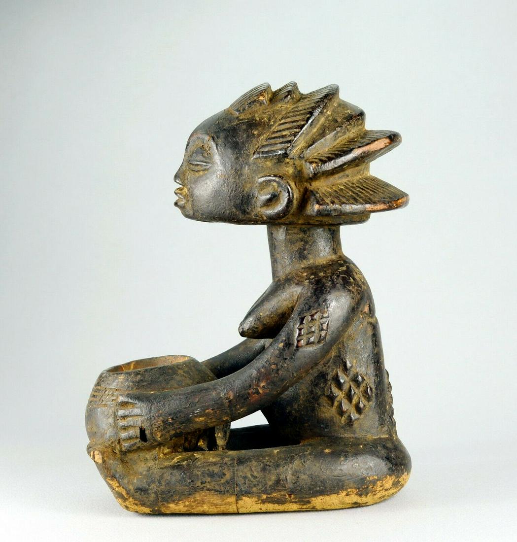 LUBA Shankadi Cup Bearer figure statue Congo African Tribal Art 1470 (1 of 12)