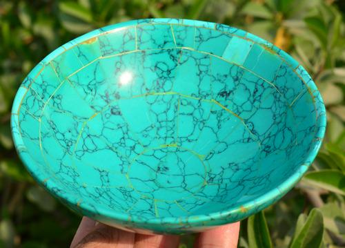 218 Grams Hand Made Malachite Carving Bowl (1 of 4)