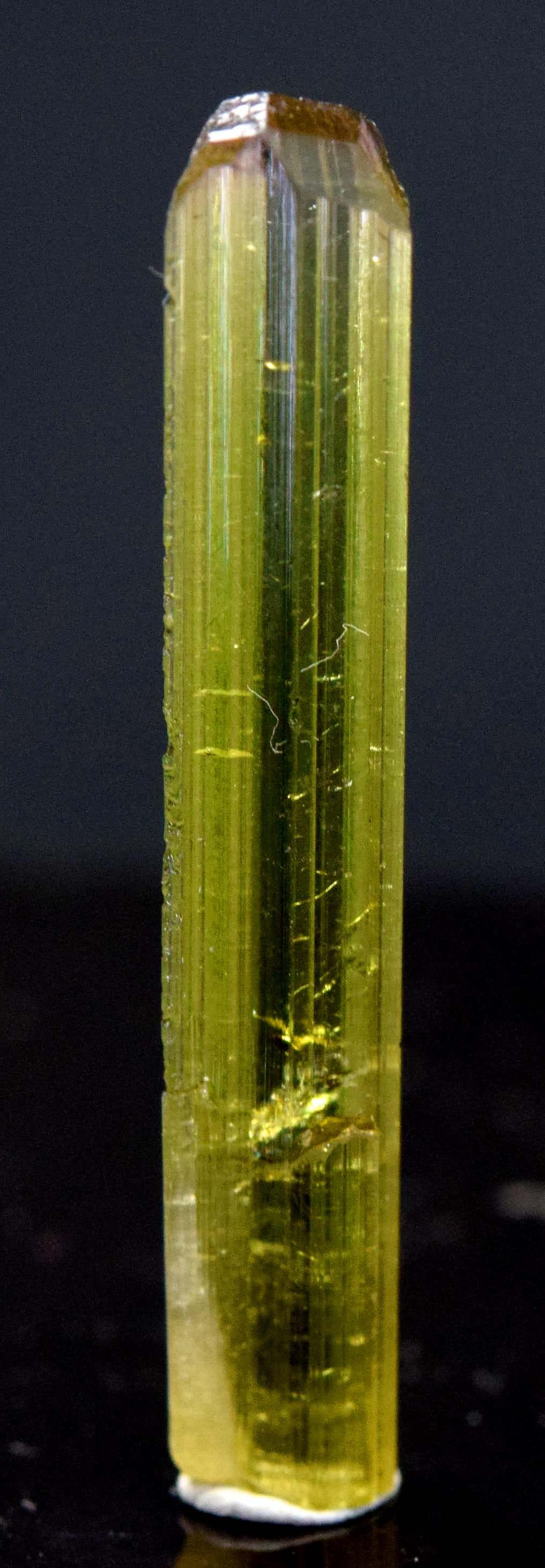 7.55 Carats Stunning Diamond Cut Terminated And Undamaged Bi-Color Tourmaline Gem Grade Crystal From (1 of 6)