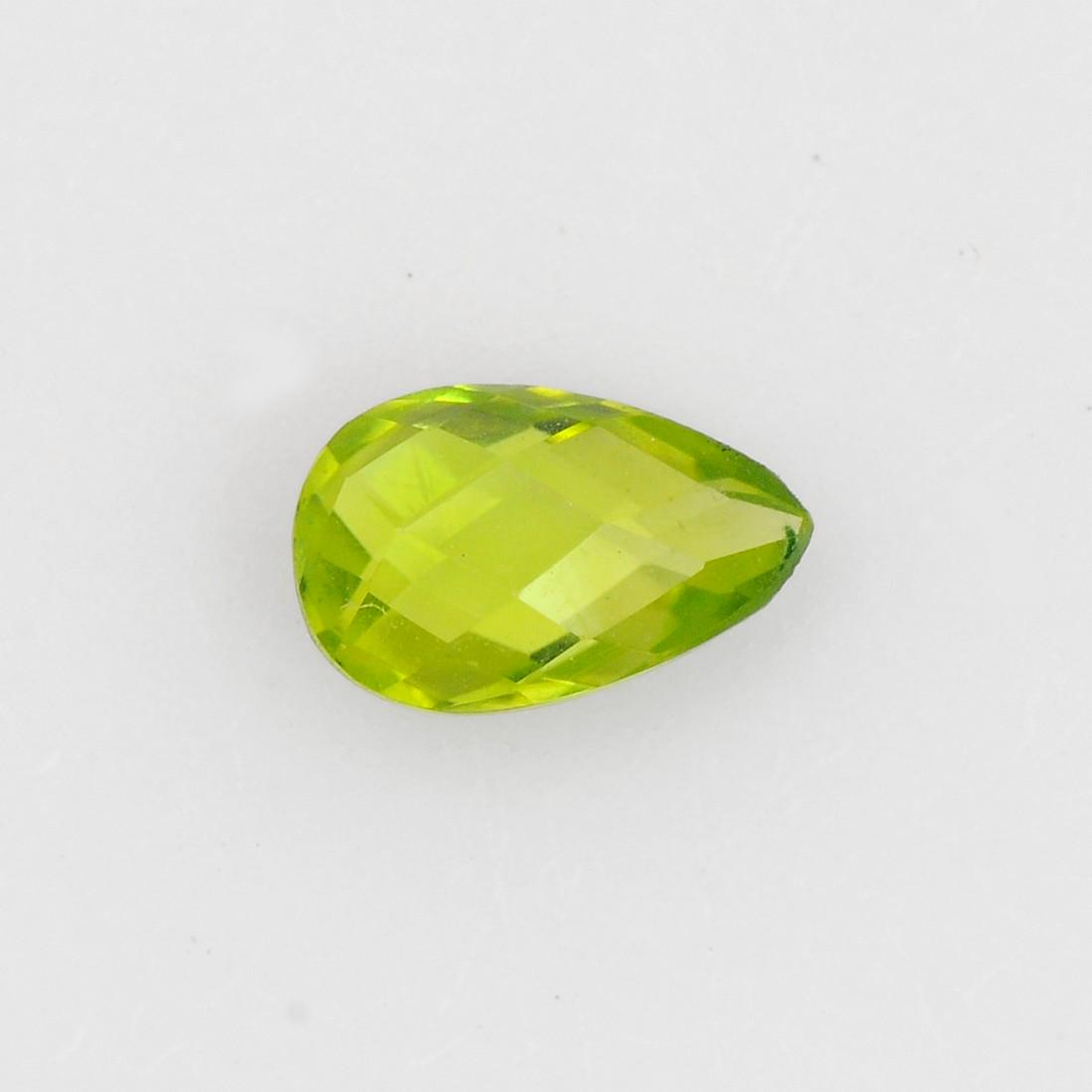 Green Color 0.71 Carat Pear Shape Natural Peridot Loose Gemstone 1 Pieces (1 of 7)
