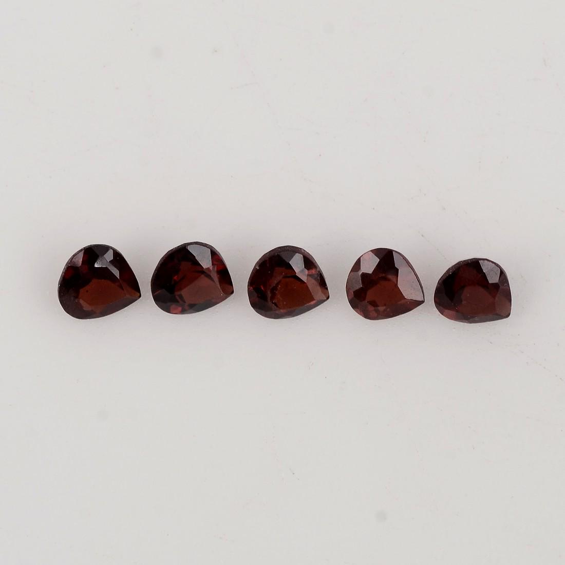 Red Color 1.72 Carat Heart Shape Natural Garnet Loose Gemstone 5 Pieces: No Reserve! Title: Red Color 1.72 Carat Heart Shape Natural Garnet Loose Gemstone 5 Pieces Additional Information: Specification of Gemstone Stone : Garnet Shape : Heart Size : 2.5H x 4L x 4W mm Color