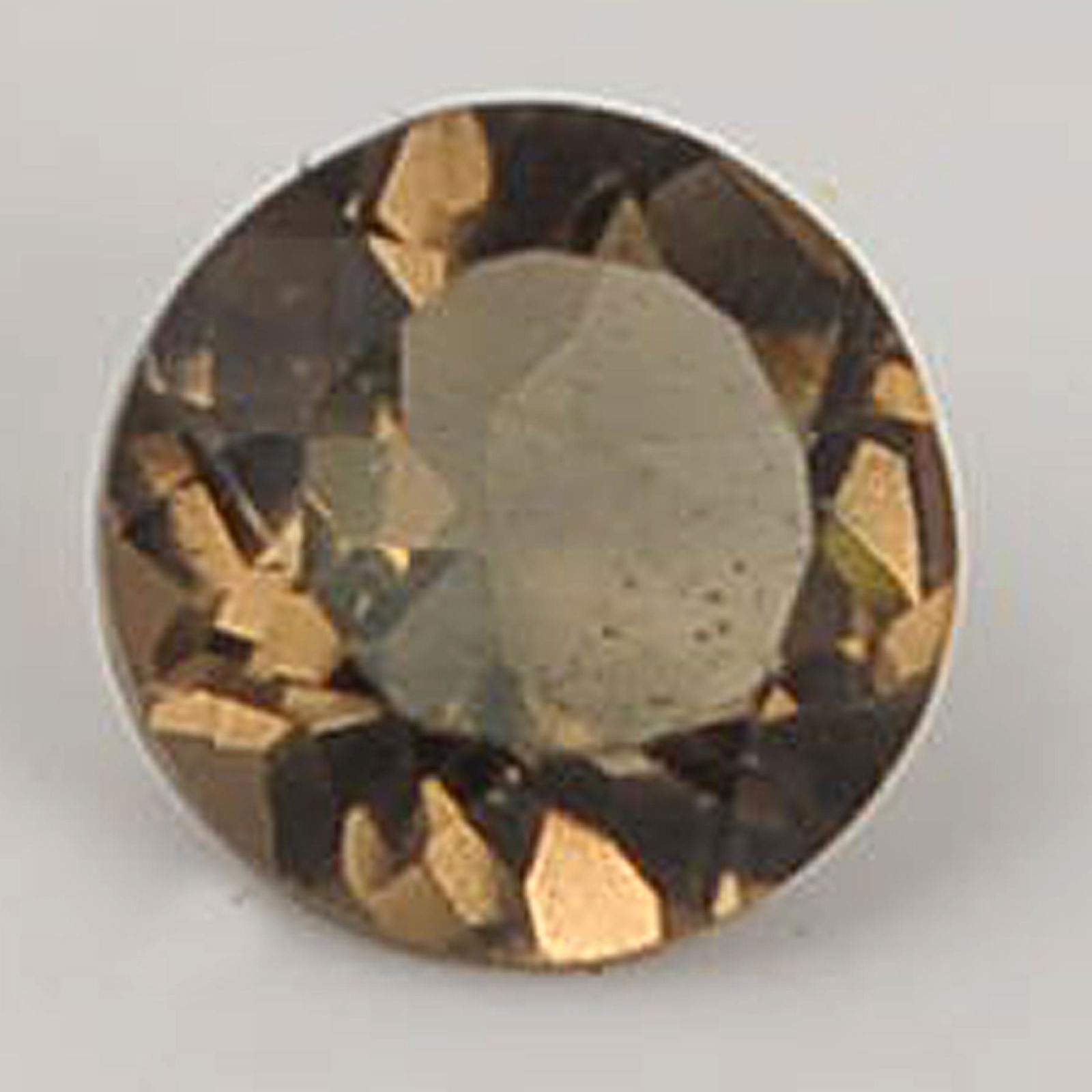 Brown Color 0.75 Carat Round Shape Natural Smoky Quartz Loose Gemstone 1 Pieces (1 of 5)
