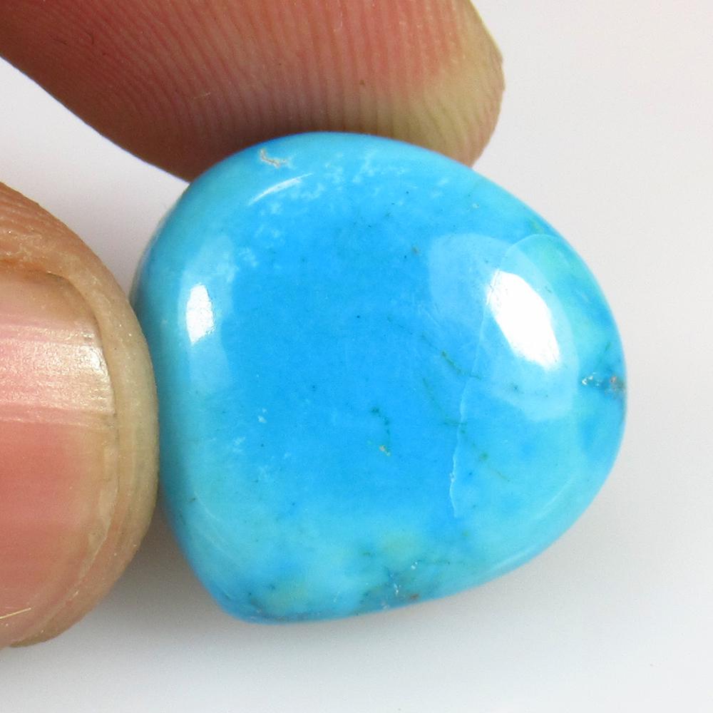 13.73 Ctw Natural Blue Turquoise Pear Cab (1 of 2)