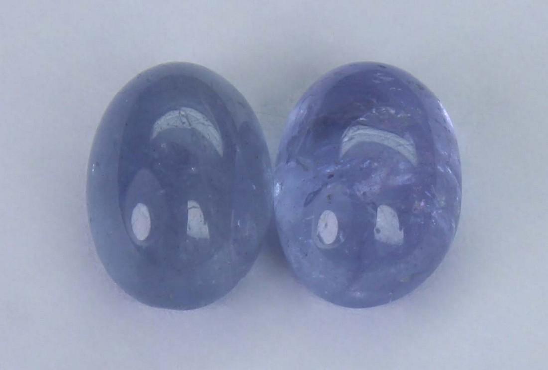 2.80 cts Natural Tanzanite Lot: No Reserve! Title: 2.80 cts Natural Tanzanite Lot Additional Info: Gemstone : Natural Tanzanite. Shape and cut : Oval cabochan. Weight : 2.80 carats. Measurements : 7x5 mm. Number Of Stone : 2. Color 