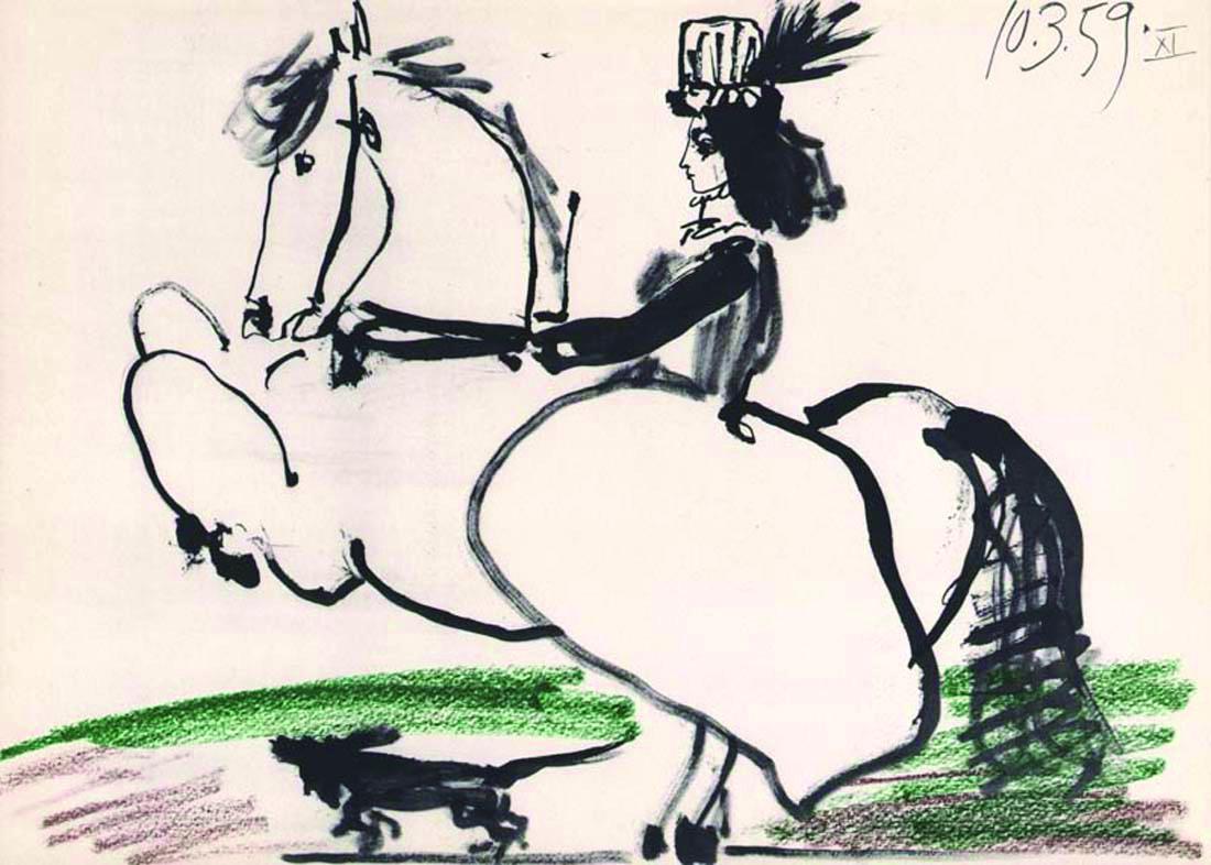 Pablo Picasso Toros y Toreros 11 dated 10/3/59 (1 of 1)