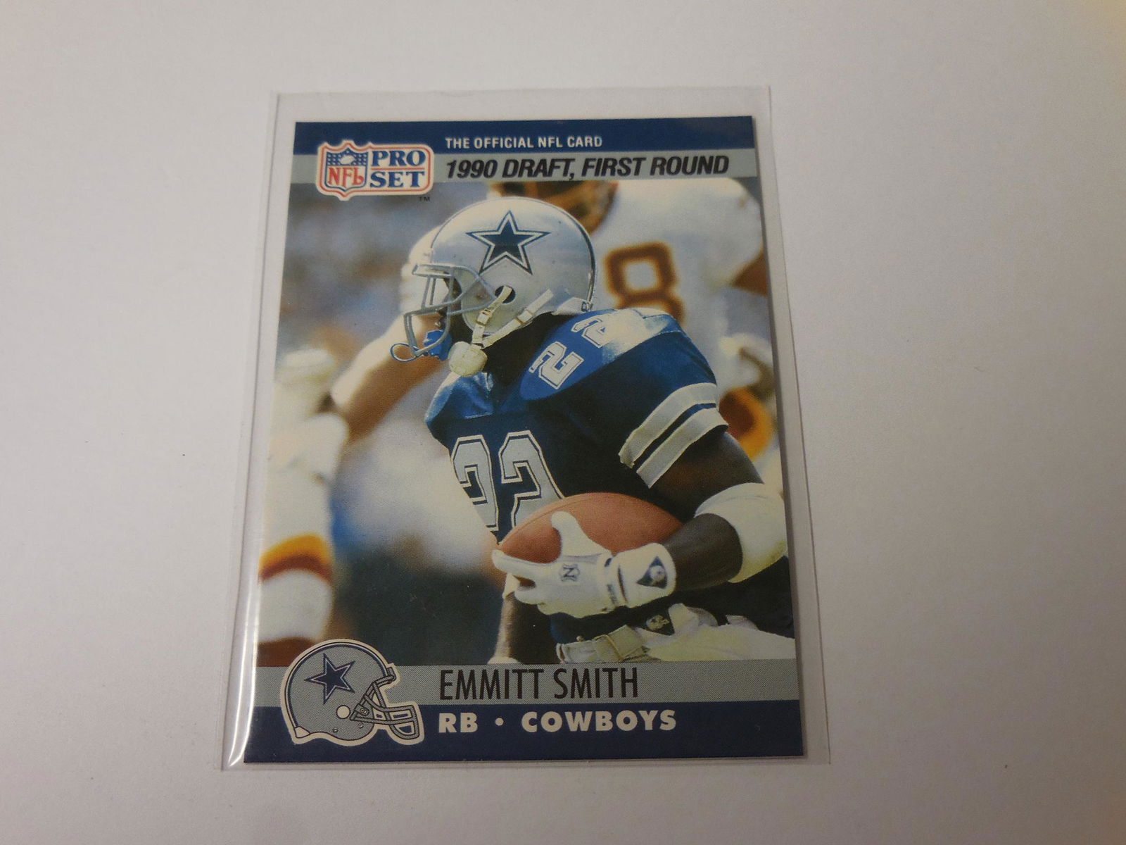 1990 PRO SET EMMITT SMITH ROOKIE CARD (1 of 2)