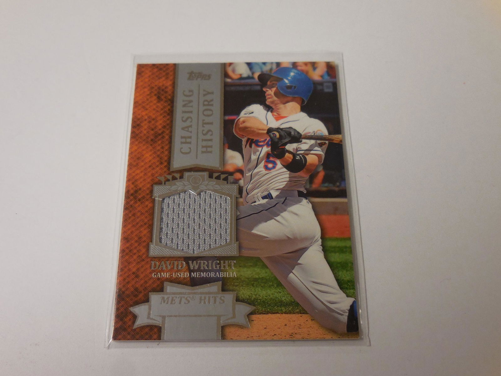 13 TOPPS DAVID WRIGHT JERSEY CARD (1 of 2)