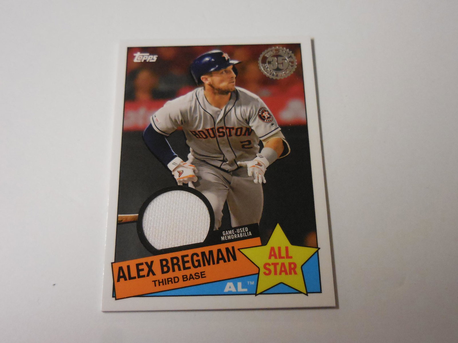 20 TOPPS ALEX BREGMAN JERSEY CARD: 20 TOPPS ALEX BREGMAN JERSEY CARD Reserve: $3.00 Shipping: Domestic: Flat-rate of $6.00 to anywhere within the contiguous U.S. International: Foreign shipping rates are determined by destination. Inte