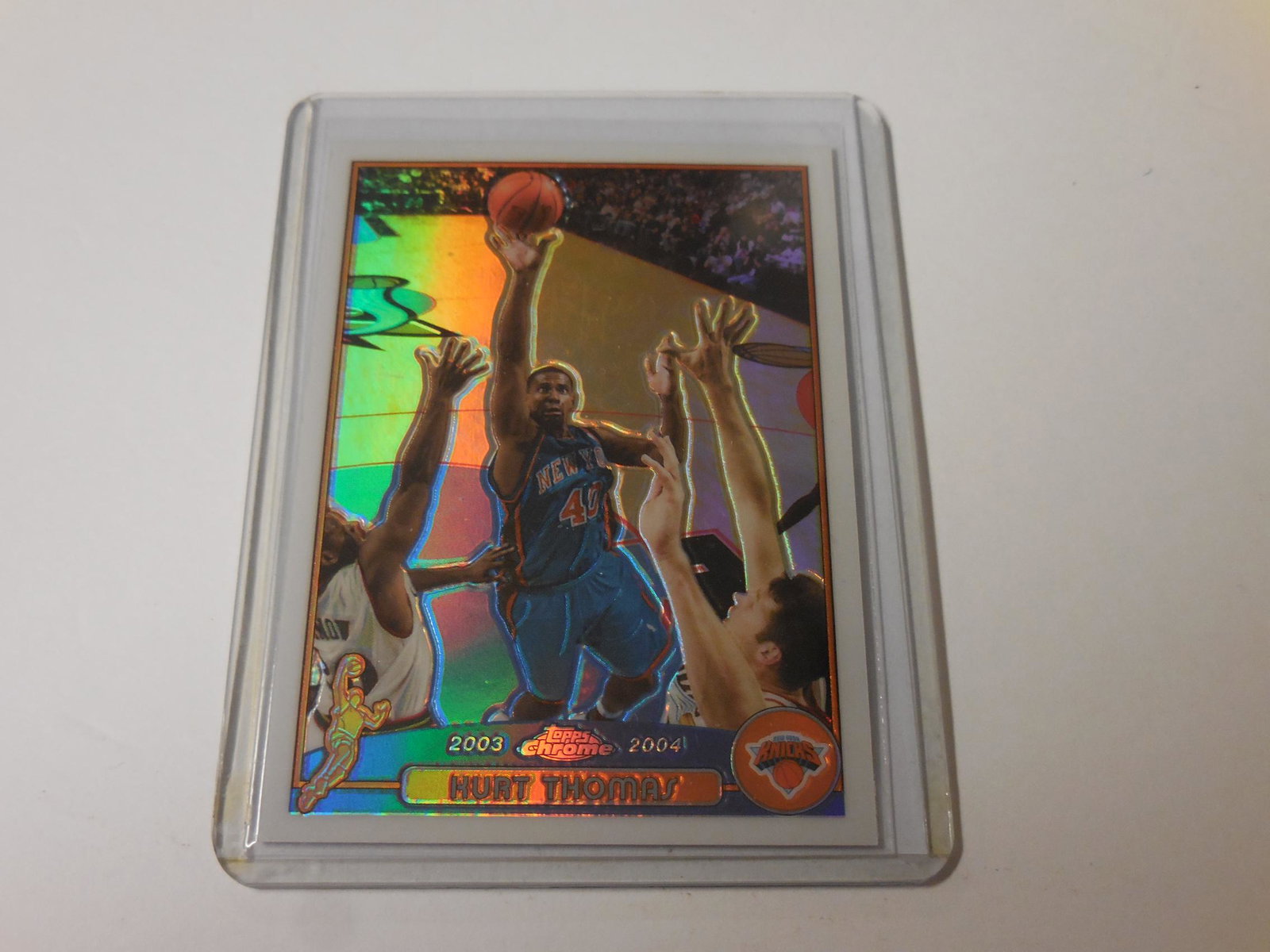 03-04 TOPPS CHROME KURT THOMAS REFRACTOR: 03-04 TOPPS CHROME KURT THOMAS REFRACTOR Reserve: $3.00 Shipping: Domestic: Flat-rate of $6.00 to anywhere within the contiguous U.S. International: Foreign shipping rates are determined by destinatio